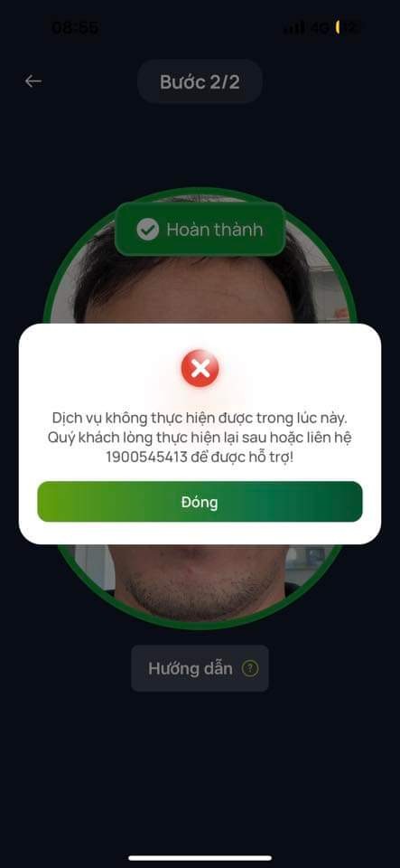 Ngày đầu xác thực sinh trắc học: App lỗi, nhiều người chuyển tiền bất thành - Ảnh 1.