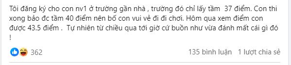 Phụ huynh Hà Nội buồn bã vì con thi lớp 10 được... 43,5 điểm, nghe lý do ai cũng phải cảm thán: Chuyện thi cử, không thể nói trước được! - Ảnh 2.