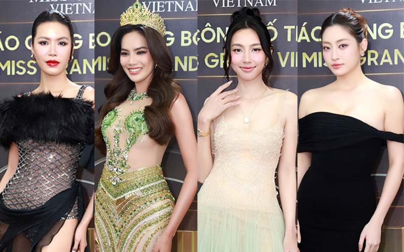 Thảm đỏ Miss Grand Vietnam 2024: Lê Hoàng Phương gợi cảm với đầm xuyên thấu nhưng liệu có lấn át được vẻ ngọt ngào của Thùy Tiên?