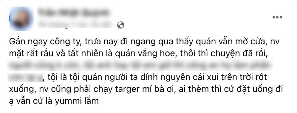 Thấy Phúc Long quận 12 vắng tanh, vị khách gửi tin nhắn an ủi khiến nhiều người tấm tắc khen- Ảnh 1.