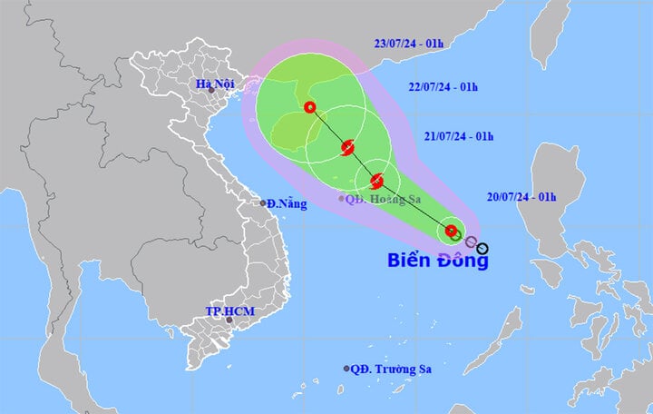 Áp thấp nhiệt đới có thể mạnh lên thành bão trong 24 giờ tới, biển động rất mạnh - Ảnh 1.