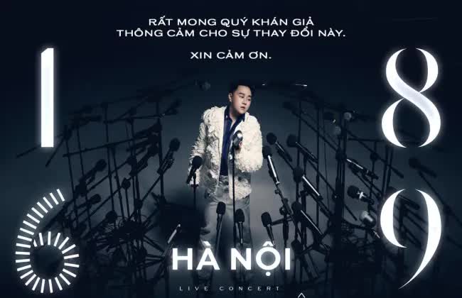 Trung Quân Idol dời ngày tổ chức concert tại Hà Nội - Ảnh 1.