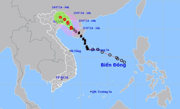 Bão số 2 giật cấp 13 cách Quảng Ninh-Hải Phòng 170km, Bắc Bộ bước vào đợt mưa to - Ảnh 1.