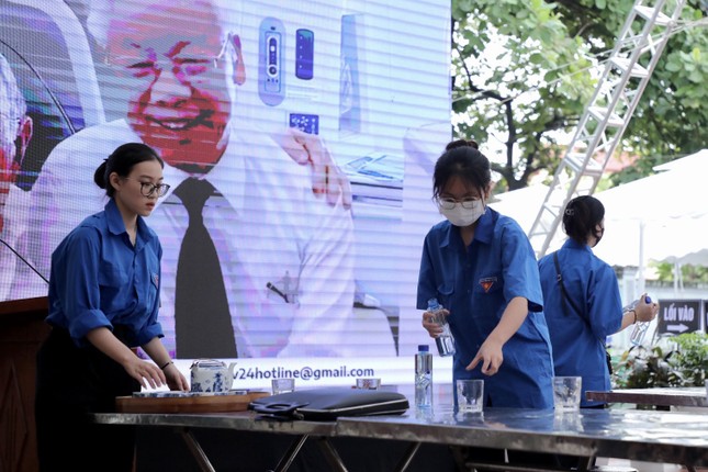 Công tác chuẩn bị Lễ viếng, Lễ truy điệu Tổng Bí thư Nguyễn Phú Trọng tại quê nhà - Ảnh 12.