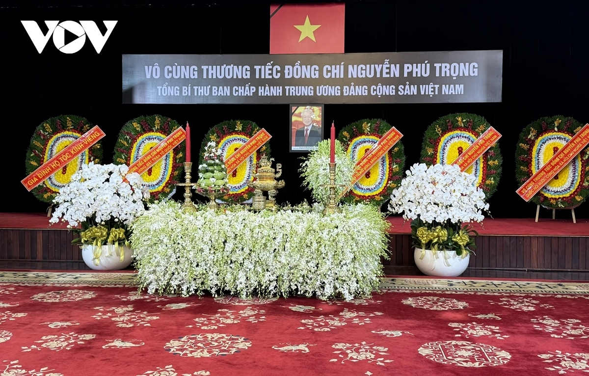 Trực tiếp: Lễ viếng Tổng Bí thư Nguyễn Phú Trọng - Ảnh 3.