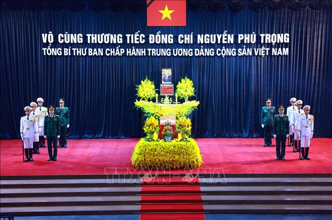 Quốc tang Tổng Bí thư Nguyễn Phú Trọng: Lễ viếng tại Hà Nội - Ảnh 1.