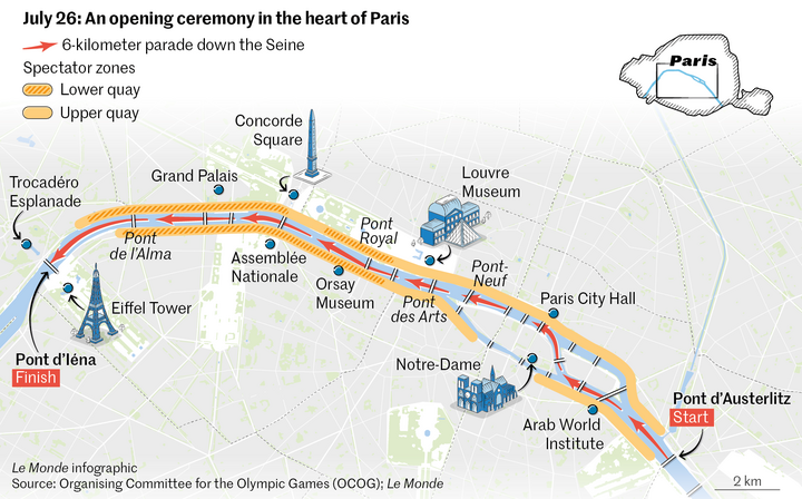 Olympic Paris 2024 khai mạc đặc biệt nhất lịch sử - Ảnh 1.