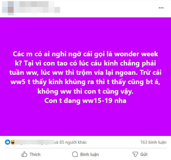 Hội mẹ bỉm hoài nghi tính xác thực của wonder week, thậm chí đòi xóa app cho đỡ nặng máy, chuyện gì đây? - Ảnh 1.