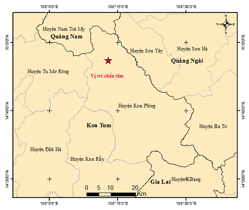 Thêm 8 trận động đất xảy ra ở Kon Tum- Ảnh 1.