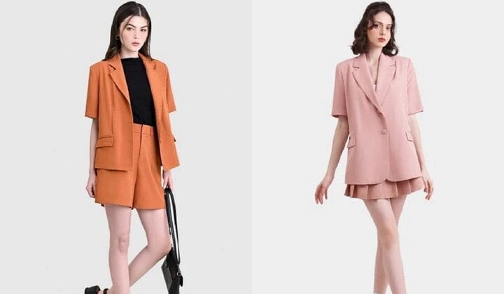 Cách mix blazer ngắn tay cho quý cô công sở trong mùa hè - Ảnh 3.