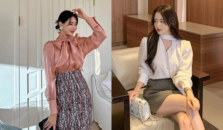 Kiểu áo blouse điệu đà giúp bạn có diện mạo hút hồn - Ảnh 3.