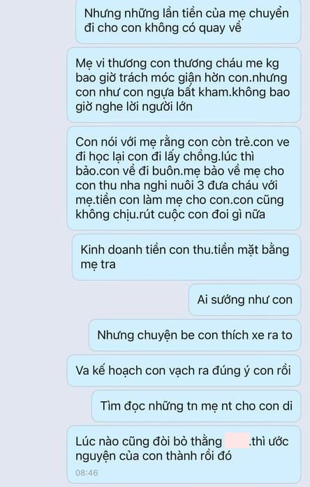 Xôn xao loạt tin nhắn mẹ chồng hăm doạ con dâu vì "phốt" chồng ngoại tình trên mạng: Có bầu trước mà dám nói đạo lý? - Ảnh 1.