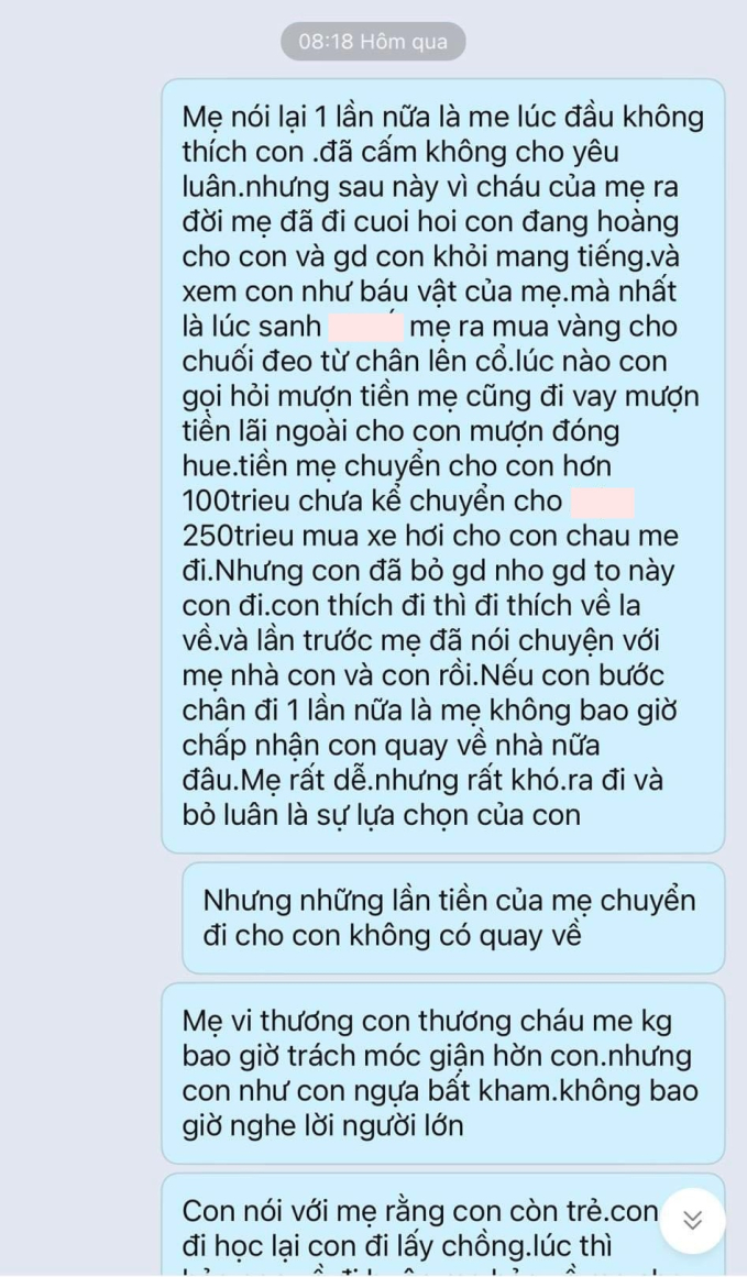 Xôn xao loạt tin nhắn mẹ chồng hăm doạ con dâu vì "phốt" chồng ngoại tình trên mạng: Có bầu trước mà dám nói đạo lý? - Ảnh 2.