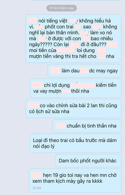 Xôn xao loạt tin nhắn mẹ chồng hăm doạ con dâu vì "phốt" chồng ngoại tình trên mạng: Có bầu trước mà dám nói đạo lý? - Ảnh 3.