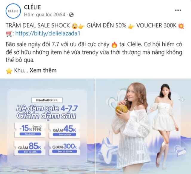 Bão sale 7/7: Loạt shop thời trang giảm giá đậm lên tới 70%, chị em sắm đồ hè “thả ga” - Ảnh 7. Bão sale 7/7: Loạt shop thời trang giảm giá đậm lên tới 70%, chị em sắm đồ hè “thả ga” - Ảnh 7.