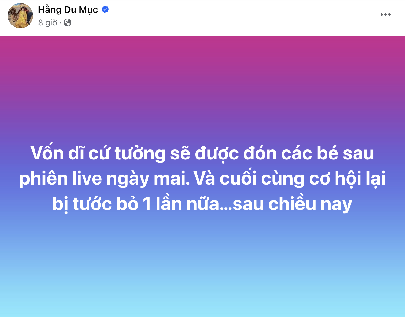 Hằng Du Mục đăng status ngay giữa đêm, tiết lộ hành động gây phẫn nộ của chồng? - Ảnh 1.