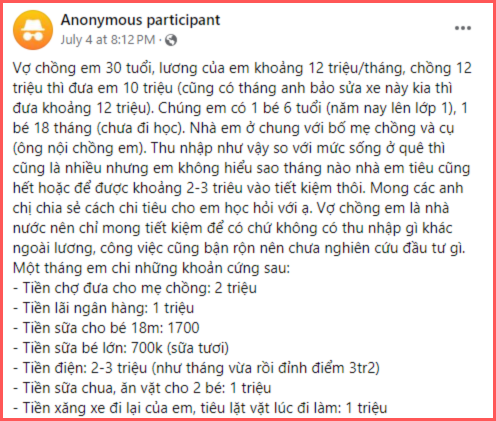 Vợ chồng ở quê thu nhập 24 triệu nhưng tháng nào cũng hết nhẵn: Sống ở quê cũng chẳng tiết kiệm hơn là mấy? - Ảnh 1.