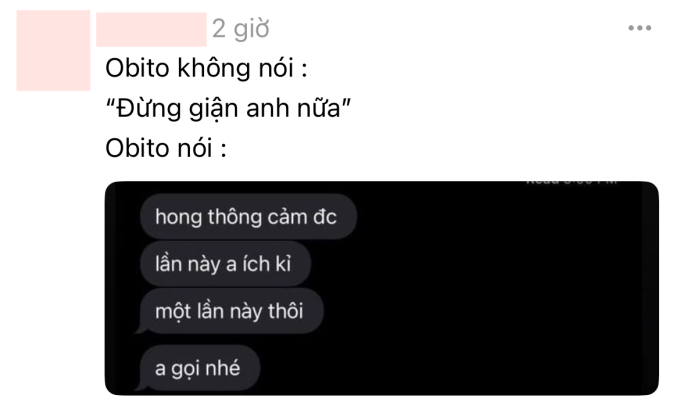 Hot hơn cả bài &quot;phốt&quot; hóa ra là &quot;văn mẫu&quot; tán gái của Obito! - Ảnh 2.