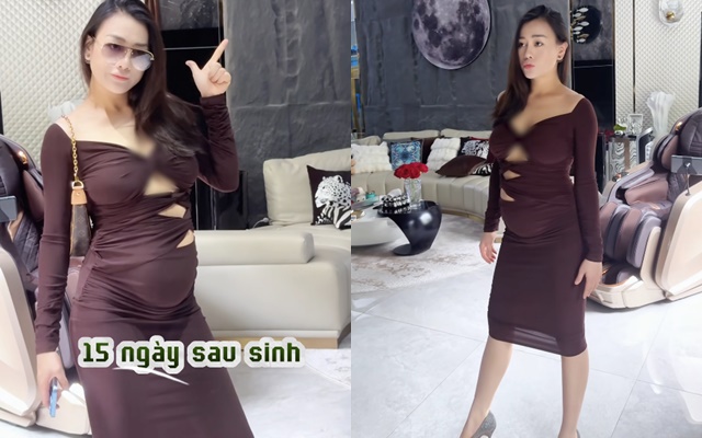 Phương Oanh lần đầu tiết lộ chiếc bụng sồ sề sau sinh: &quot;Mỗi lần soi gương mà muốn trầm cảm&quot;- Ảnh 1.