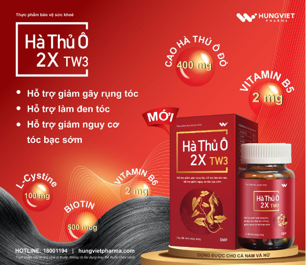 Hà Thủ Ô 2X TW3 – Gấp đôi dưỡng chất, giảm rụng và khôi phục sức sống cho mái tóc  - Ảnh 4.