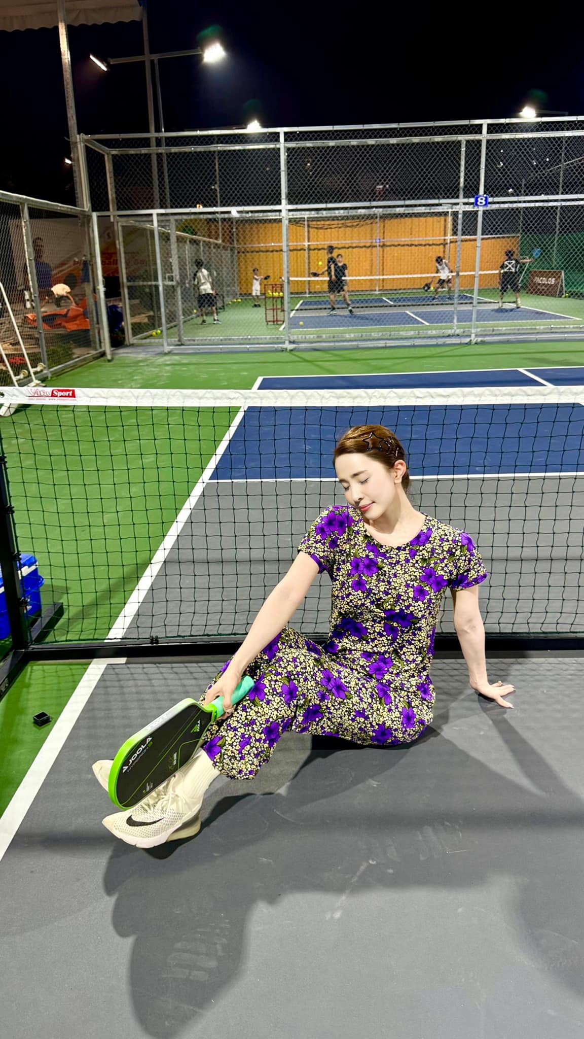 Quỳnh Nga diện đồ bộ đi đánh pickleball, hỏi netizen như vậy có ổn không?- Ảnh 3.