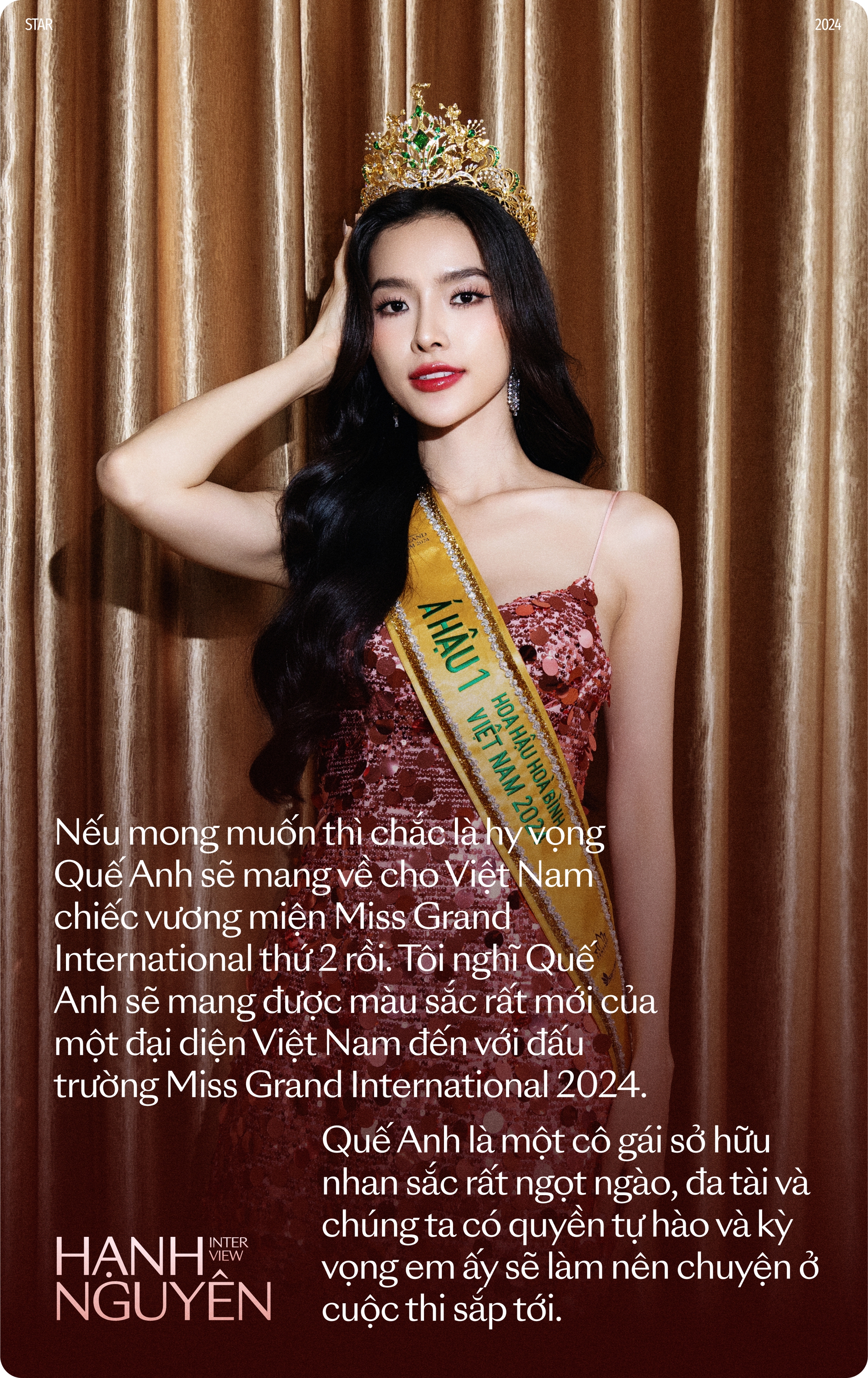 Á hậu Miss Grand Hạnh Nguyên: &quot;Tôi dặn dò Quế Anh đừng đọc bình luận trên mạng&quot;- Ảnh 9.