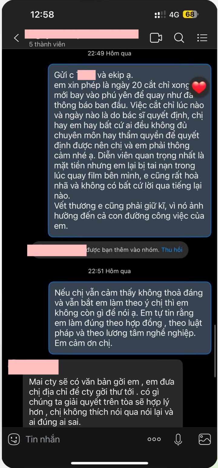 CĂNG: Nữ diễn viên Việt gặp tai nạn rách mặt khâu 6 mũi bị ekip sản xuất phim đòi kiện, lý do gây bức xúc- Ảnh 2.