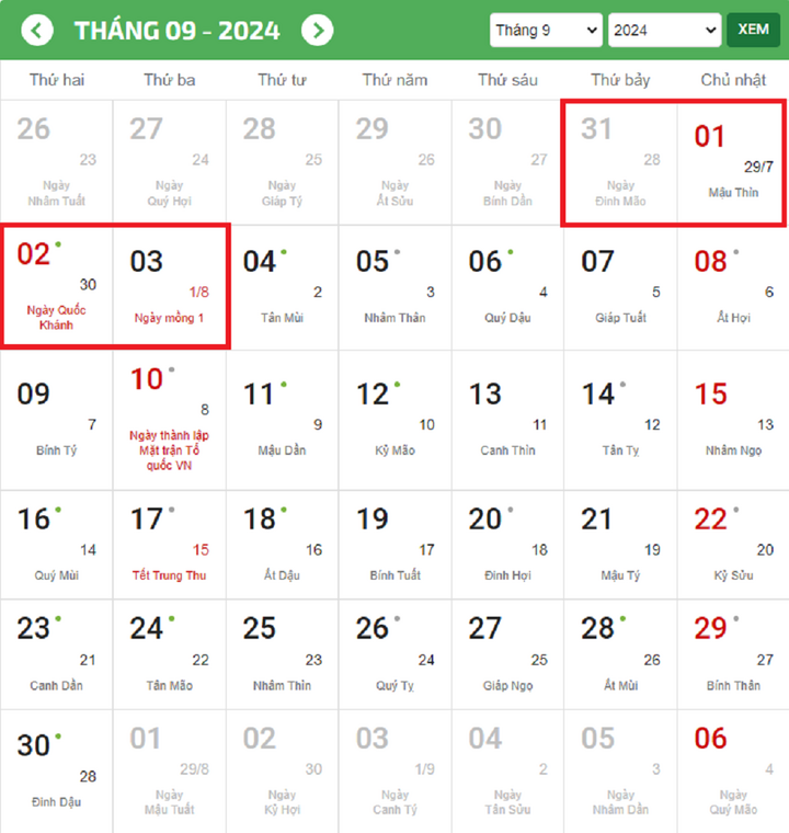 Lễ 2/9/2024 được nghỉ mấy ngày? - Ảnh 1.