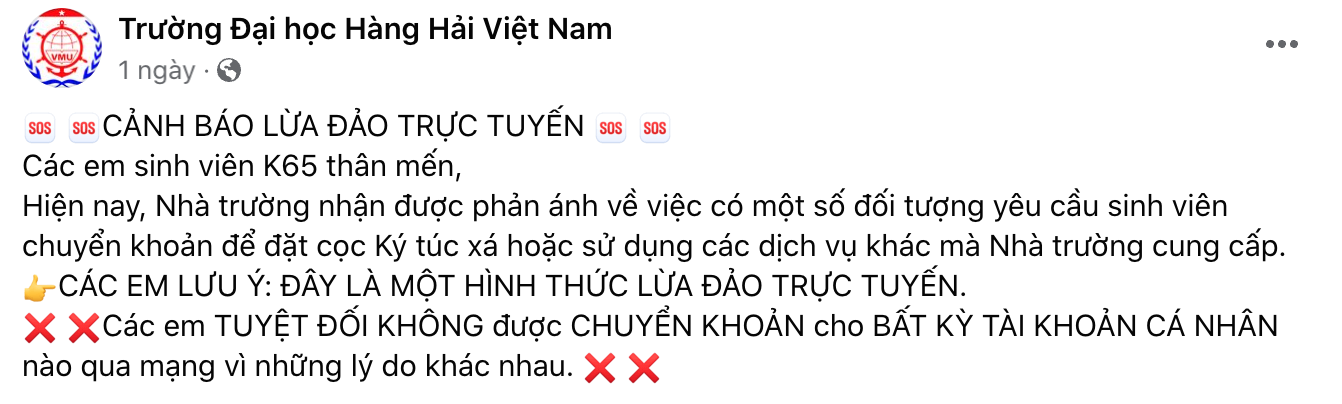 Sinh viên 'sập bẫy' chuyển tiền học phí, nhiều trường ra cảnh báo - Ảnh 2.