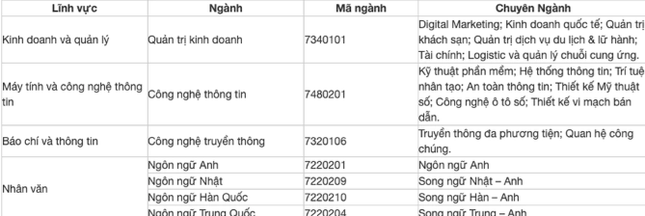 Hàng loạt trường công bố tuyển bổ sung: Có trường chỉ tuyển lèo tèo hơn 10 chỉ tiêu - Ảnh 4.