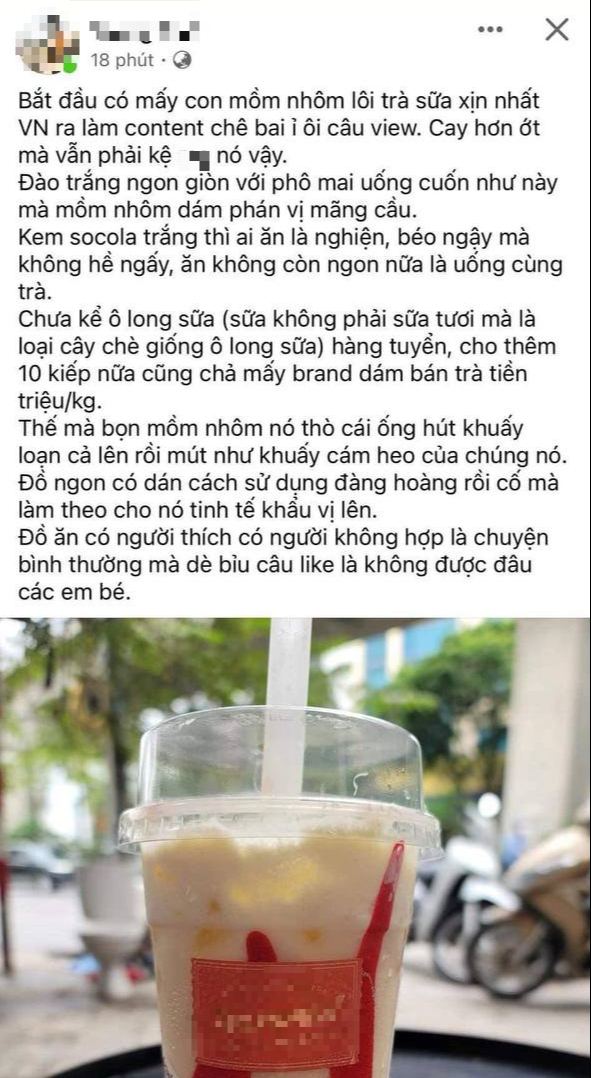 Lạ đời chủ chủ tiệm trà sữa tự nhận Lạ đời chủ chủ tiệm trà sữa tự nhận