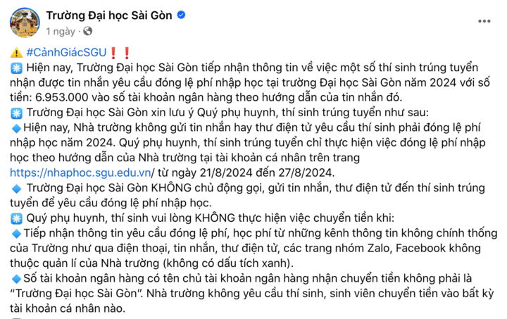 Chiêu trò lừa đảo bủa vây tân sinh viên, các trường liên tục ra cảnh báo - Ảnh 2.