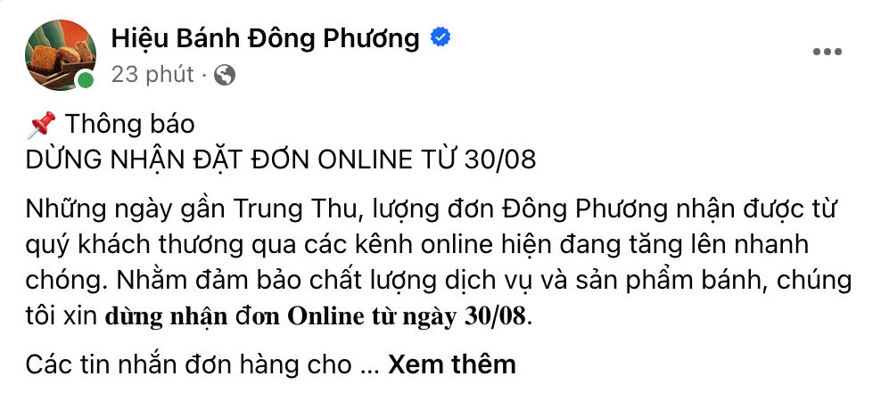 Khách xếp hàng dài mua bánh Trung thu Đông Phương, đơn hàng online &quot;quá tải&quot;- Ảnh 4.