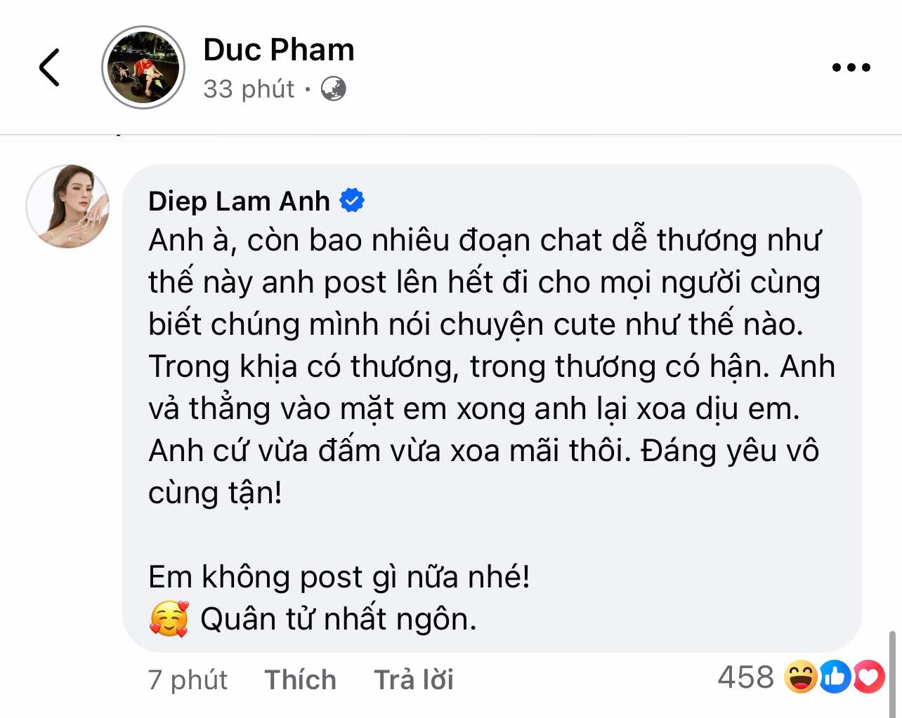 Chồng cũ thiếu gia tố Diệp Lâm Anh "thâm độc" và tung loạt tin nhắn, người đẹp phản ứng thế nào mà dân tình cười nghiêng ngả? - Ảnh 4.