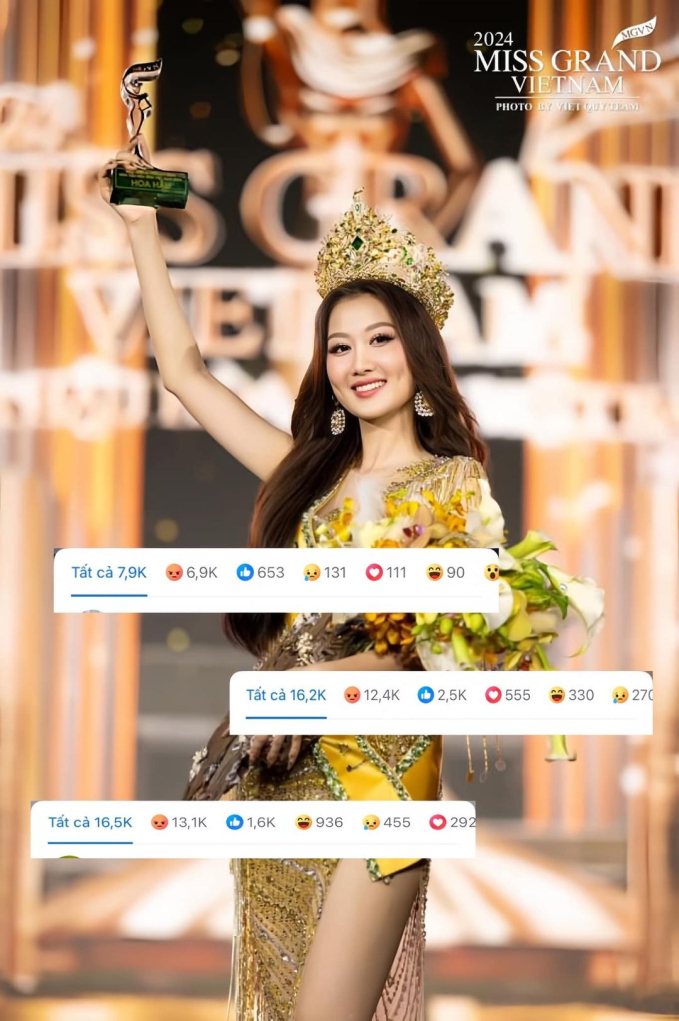 Hậu Chung kết Miss Grand Vietnam 2024: Fanpage bị thả phẫn nộ, &quot;bà trùm hoa hậu&quot; Phạm Kim Dung phải khóa bình luận - Ảnh 1.