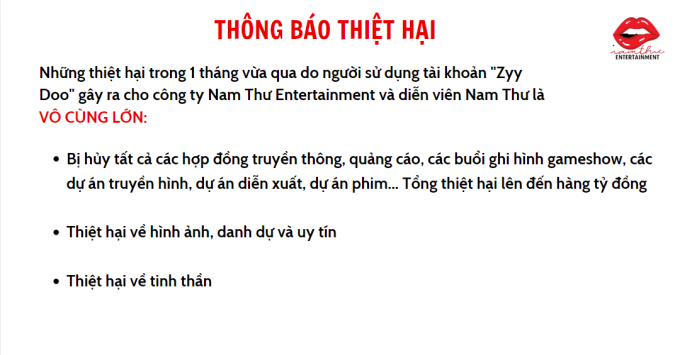 Nam Thư bị hủy tất cả hợp đồng, thiệt hại hàng tỷ đồng vì ồn ào bị tố giật chồng - Ảnh 2.