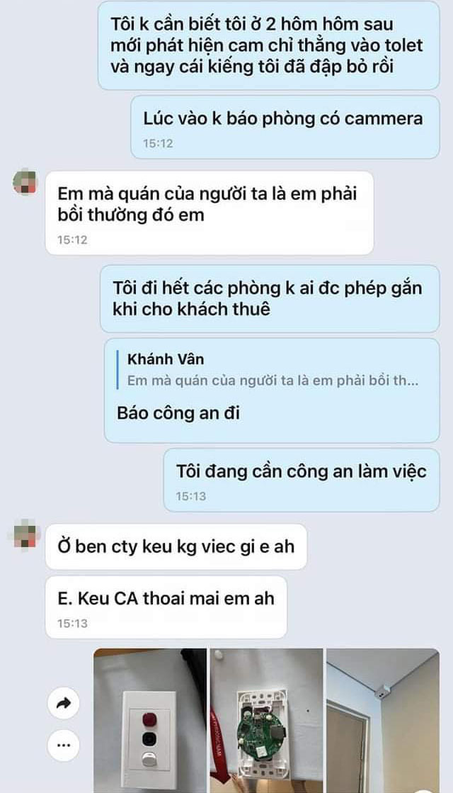 Quản lý homestay gắn camera ngụy trang trong công tắc ở Vũng Tàu lên tiếng - Ảnh 2.