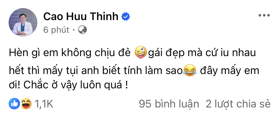 Bác sĩ Thịnh cà khịa Xoài Non: “Hèn gì em không chịu đẻ”- Ảnh 1.