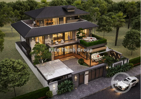 5 mẫu biệt thự hiện đại có thiết kế sáng tạo đi đầu xu hướng không gian xanh - Ảnh 1. 5 mẫu biệt thự hiện đại có thiết kế sáng tạo đi đầu xu hướng không gian xanh - Ảnh 1.
