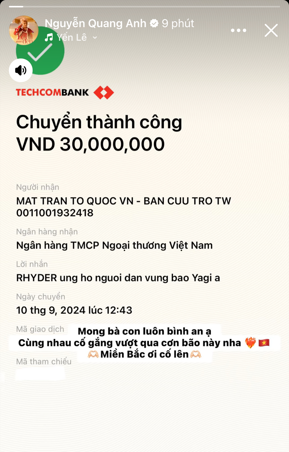 Thêm hơn 30 sao Việt đồng lòng đóng góp hàng tỷ đồng hỗ trợ bà con vùng bão lũ- Ảnh 7.