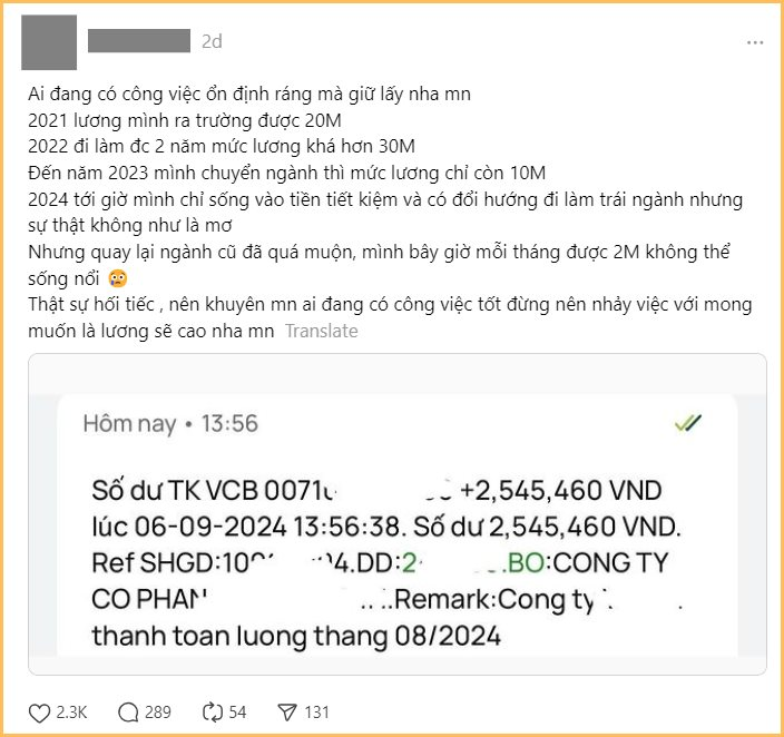 Bỏ việc văn phòng lương 30 triệu để theo đuổi đam mê, kết cục phải vật lộn sinh tồn với 2 triệu đồng mỗi tháng- Ảnh 1.