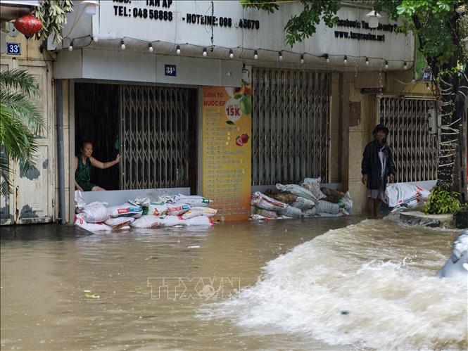 Sẵn sàng di dời người dân vùng lũ Phúc Xá - Ba Đình (Hà Nội) ra khỏi bờ đê sông Hồng - Ảnh 1.