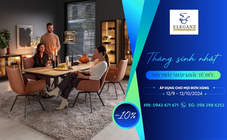 Chương trình khuyến mãi dịp Sinh nhật lần thứ 18 của Eleganz Furniture Vietnam - Ảnh 1.