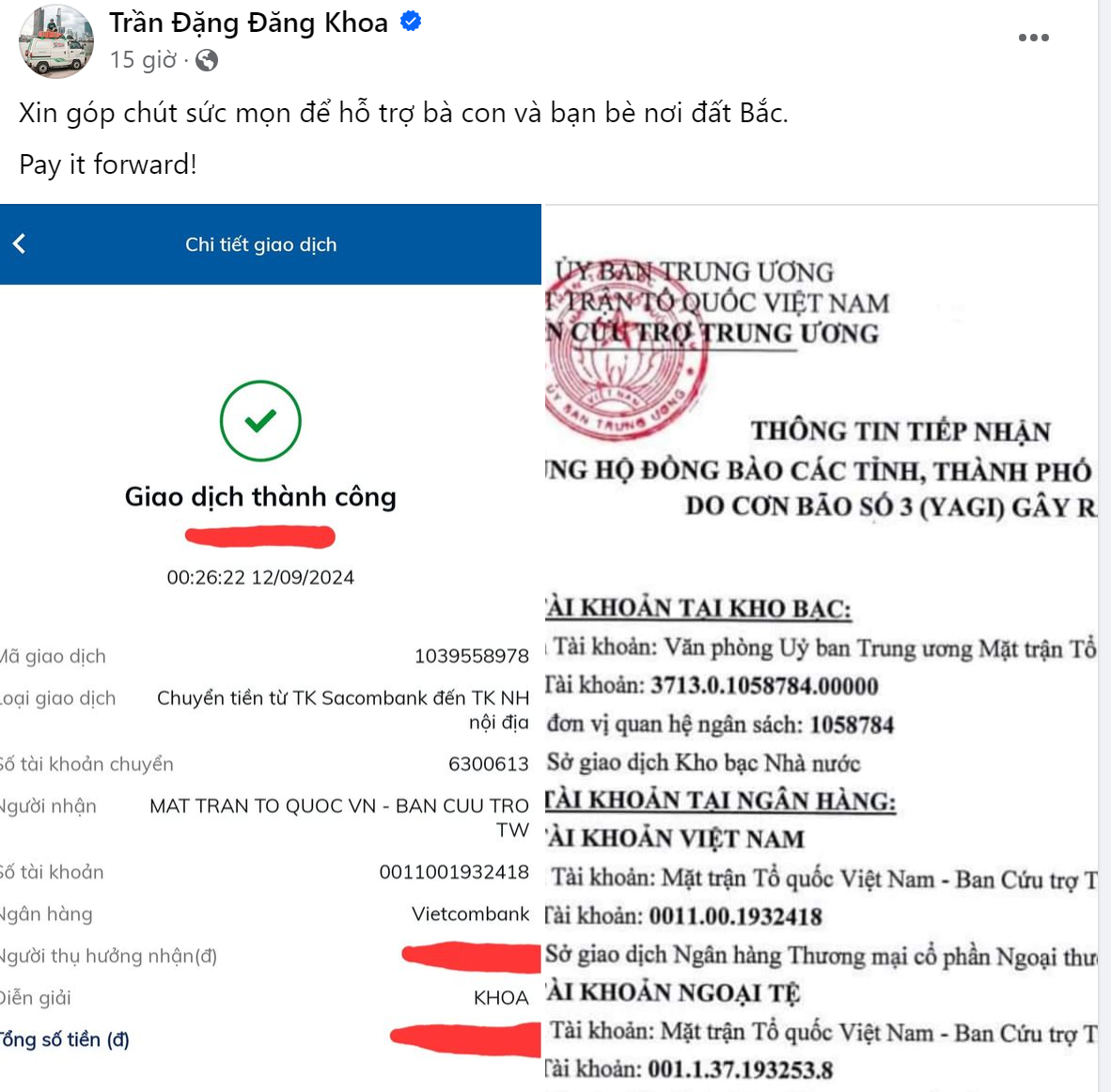 Khoai Lang Thang, Chan La Cà và loạt travel blogger đóng góp thu nhập từ YouTube cho đồng bào mùa lũ vượt qua khó khăn - Ảnh 6.