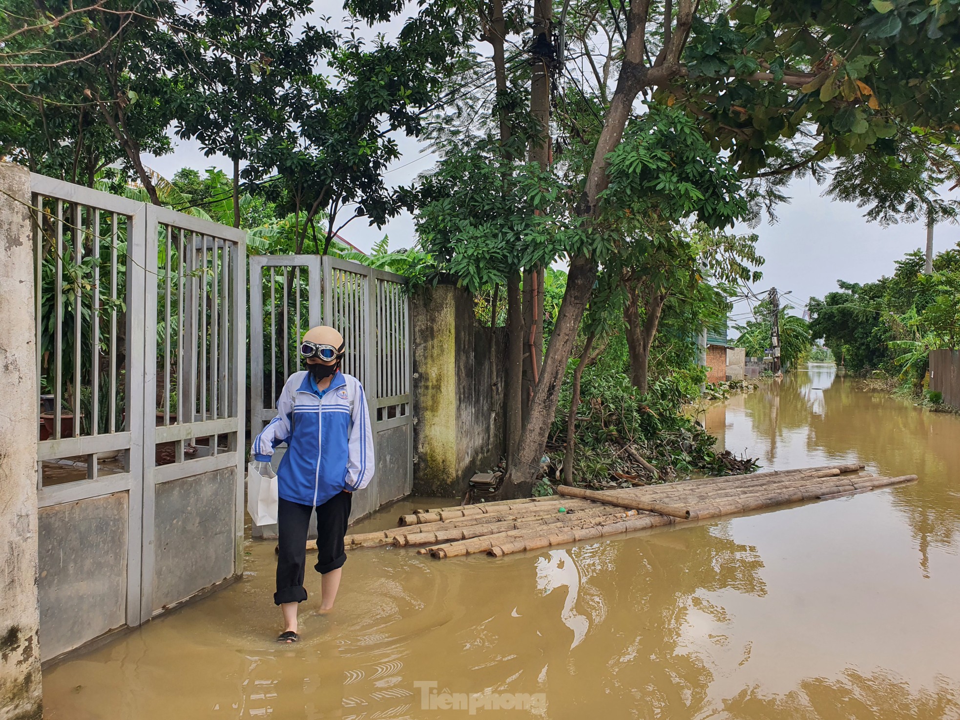 Người dân ven sông Hồng đếm từng giây chờ lũ rút để được về nhà - Ảnh 21.