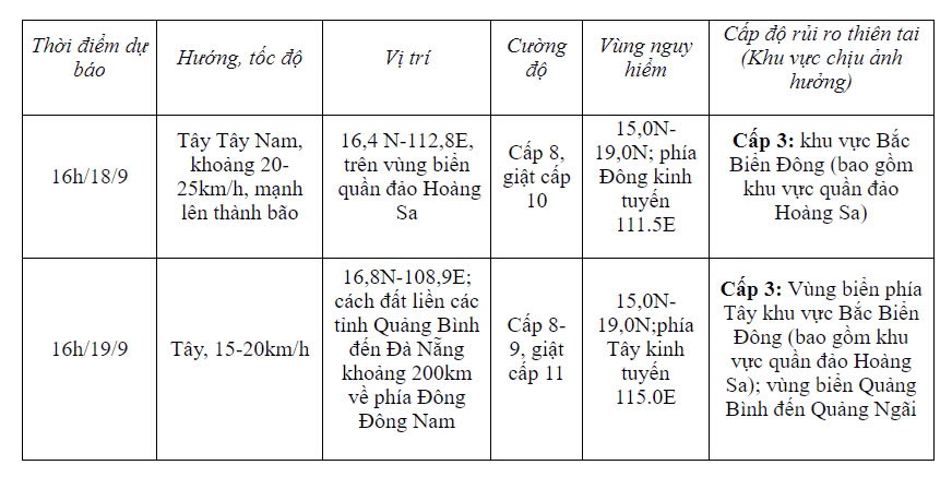 Áp thấp cách quần đảo Hoàng Sa 620km, giật cấp 9 - Ảnh 2.