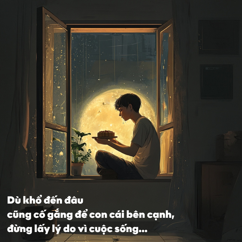 “Năm đầu tiên ăn cái bánh Trung thu mình tự mua, tủi thân dâng lên, ngồi ăn mà khóc ra tiếng” - Ảnh 2.