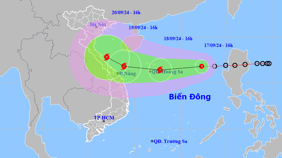 Áp thấp cách quần đảo Hoàng Sa 620km, giật cấp 9 - Ảnh 1.