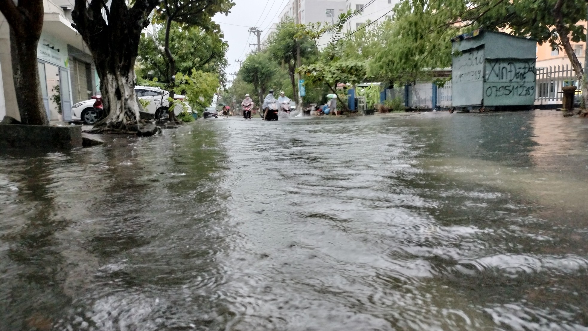 Mưa lớn làm nhiều tuyến đường, khu dân cư ở Đà Nẵng mênh mông nước - Ảnh 17.