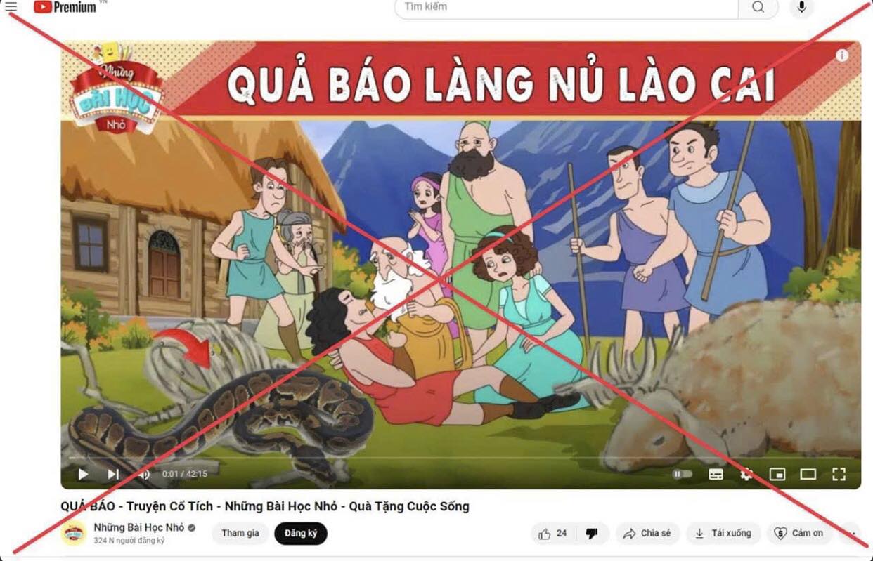 Vụ clip câu like “Quả báo làng Nủ Lào Cai”: Cho thôi việc Trưởng phòng YouTube - Ảnh 1.